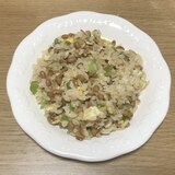 納豆となめたけのチャーハン